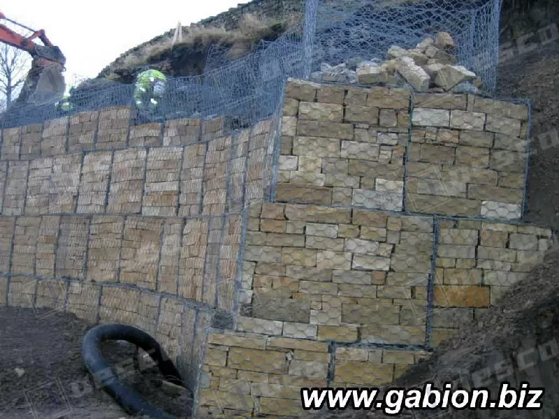 Exterior Construction Woven Mesh Gabion Cages